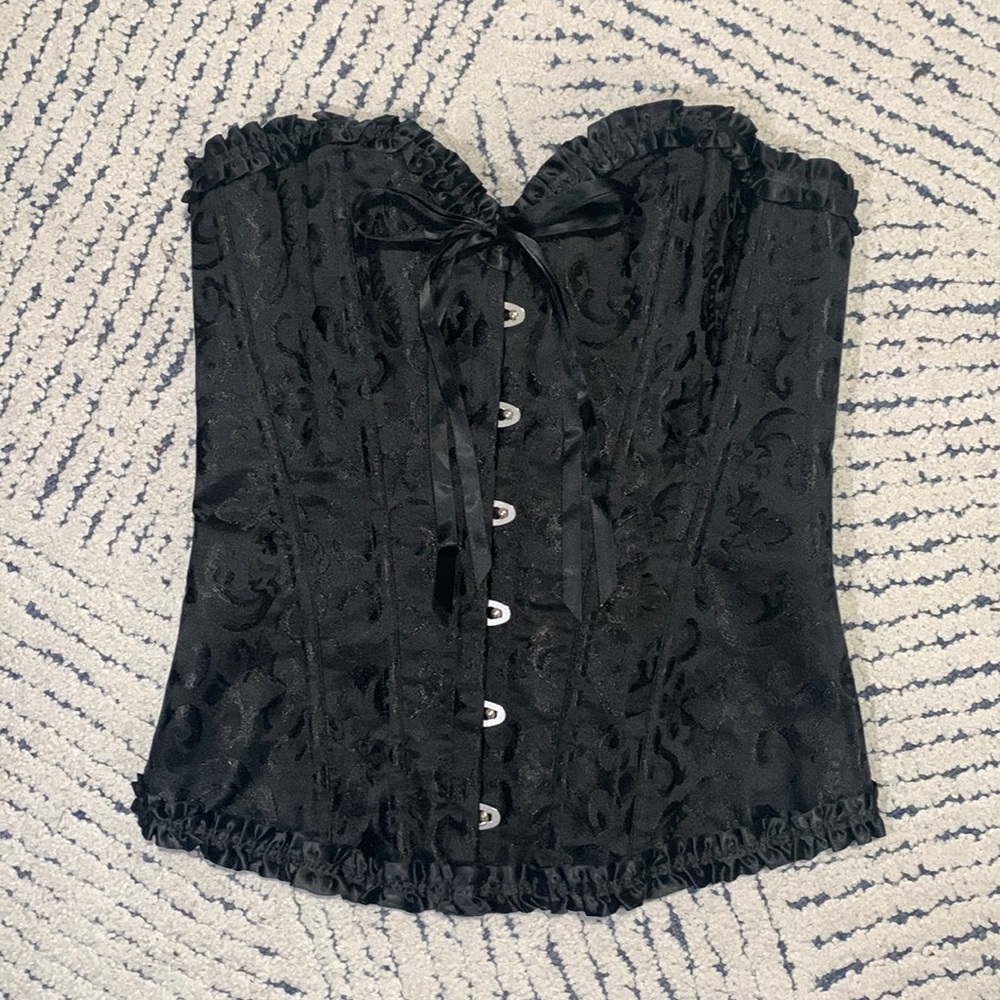 Medium Black Corset Top